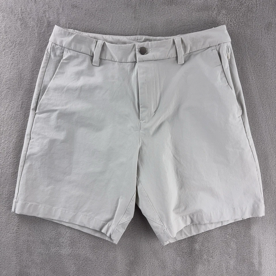 Lululemon Commission Shorts Mens 30 Beige Classic Ventlight Golf Athletic - Image 1 of 4