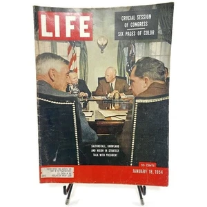 Life Magazine January 18 1954 Saltonstal Knowland Nixon and Eisenhower - Picture 1 of 16