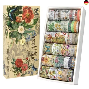 Forwaarss 37 Rollen Vintage Washi Tape Set - Goldfolie Dekoratives Masking - Bild 1 von 7