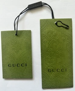 GUCCI CLOTHING TAG LABELS GREEN - Picture 1 of 5