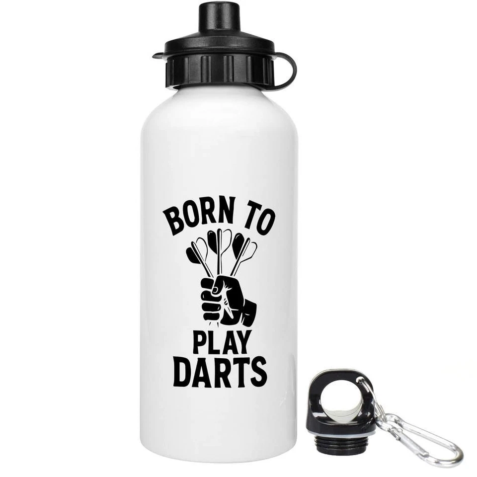 'Born To Play Darts' Reusable Water Bottles (WT054467) - Image 1 of 1