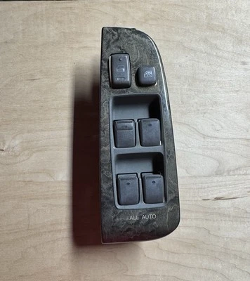 2001-2006 Lexus Ls430 Driver Left Side LH Master Power Window Switch Wood Gray - Image 1 of 4
