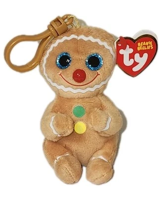 TY Beanie Bellies Key Clip - COOKIE the Gingerbread Man 3" NEW MWMTs - Image 1 of 4