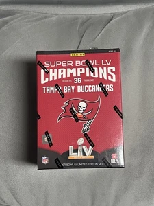 Panini Super Bowl LV Champions 2021 Tampa Bay Bucs sellado de fábrica - ¡cantidad! - Imagen 1 de 2