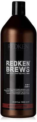 Redken Brews 3-In-1 Mens Shampoo, Conditioner and Body Wash - Multi-Purpose H... - Image 1 of 4