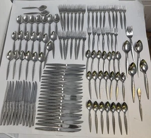Vintage Oneida Venetia Community Edelstahl Besteck riesiges Set mit 113 Teilen - Bild 1 von 10