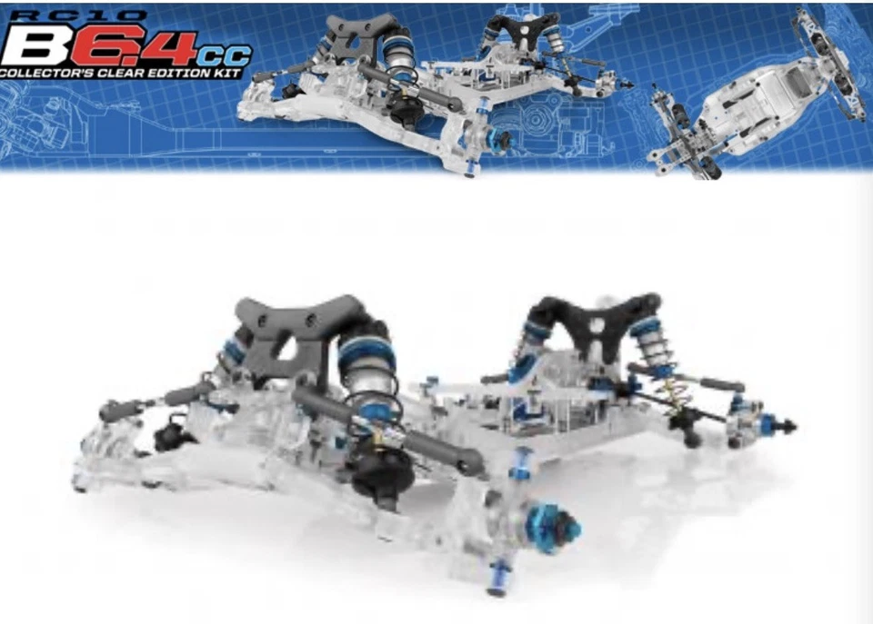 Team Associated RC10B6.4CC 收藏版透明版 1/10 2WD 电动越野车套件 — 第 1/4 张图片