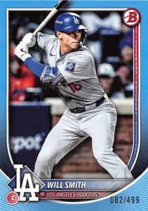 Will Smith 2025 Los Angeles Dodgers Bowman blu #62/499 - Foto 1 di 2