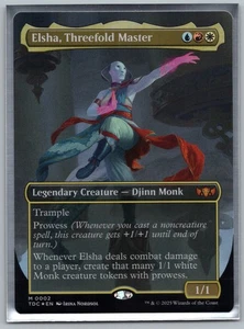 Elsha, Threefold Master (Borderless) FOIL - Commander: Tarkir: Dragonstorm - MTG - Picture 1 of 1