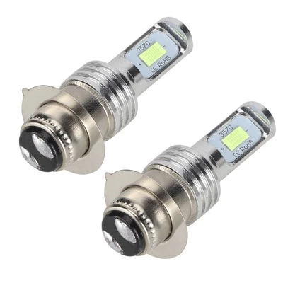 H6 LED Fog Light Bulb Lamp Ice Blue High Power 80W 8000K Pair Universal 12-24V - Image 1 of 4