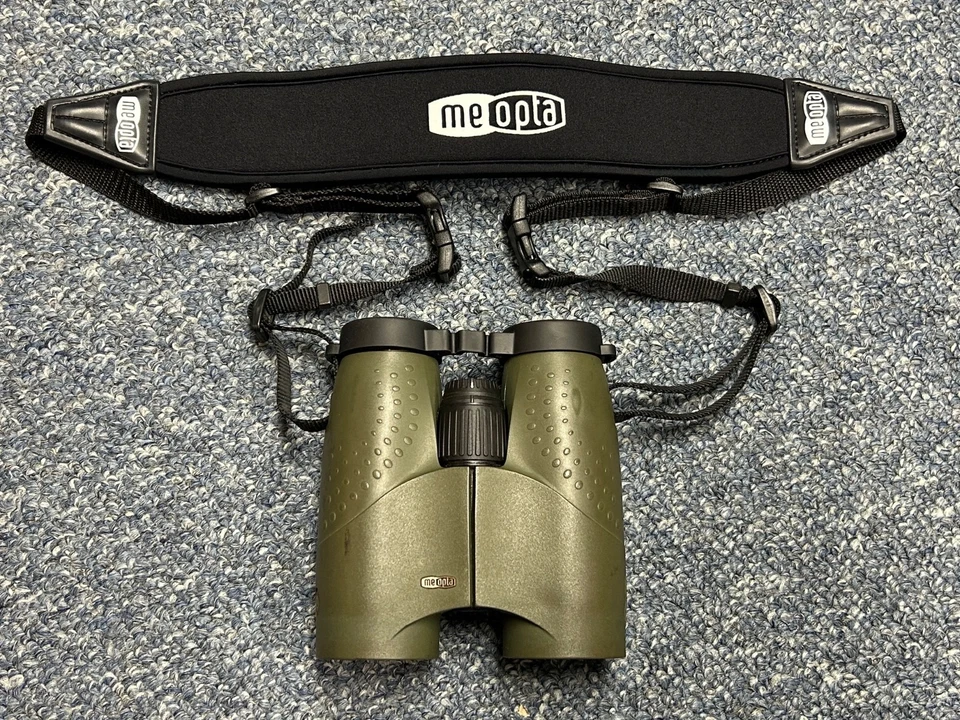 Meopta Meostar 10x42 B1 HD Binoculars Neckstrap and Cap - Very Good Condition - Image 1 of 4