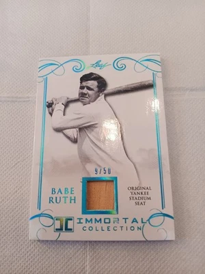 2017 Leaf Immortal Collection #YS-34 Babe Ruth Original Yankee Seat see pics - Image 1 of 4