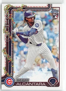 2025 Topps Holiday RC #H109 Kevin Alcántara - Picture 1 of 2