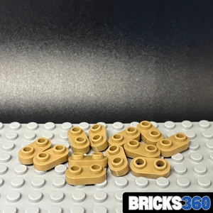 Lego Newx 12 Dark Tan Plates Round 1 x 2 Open Studs Parts - Picture 1 of 4