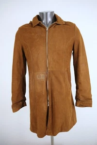 Vera Pelle Full Front Zip Jacke Hoodie Damen Made in Italy Braun Gr. 52 - Bild 1 von 16