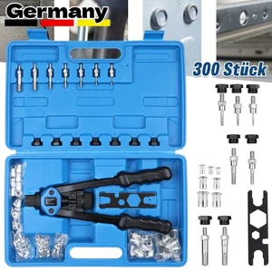 300pcs Rivet Nut Pliers Threaded Riveting Pliers Set with Steel Rivnut M3 - M12 - Picture 1 of 12