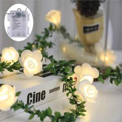 Best Flower Vine Fairy Lights 9.8FT,20LEDS,Tiny Leaf-Garland with White String - Image 1 of 4