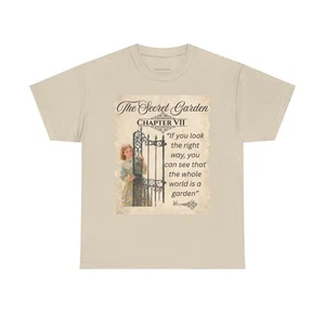 Secret Garden Zitat T-Shirt | Literarische Grafik | Cottagecore Buchliebhaber Geschenk - Bild 1 von 45
