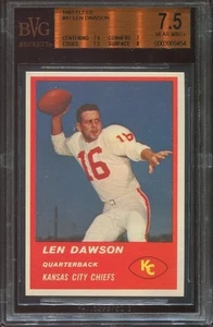 1963 Fleer #47 Len Dawson RC BVG 7.5 Kansas City Chiefs HOF Purdue University - Picture 1 of 1