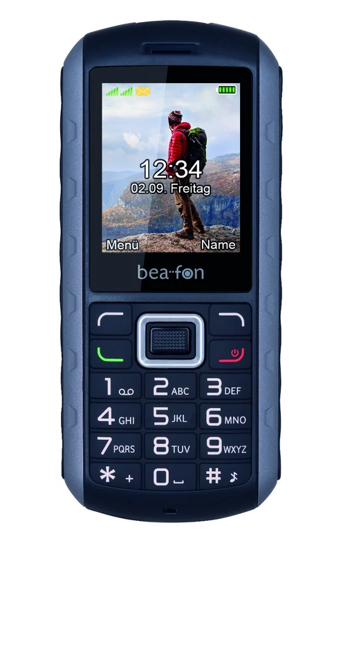 Bea-fon AL550 Handy Großtastentelefon Dual-SIM Kamera Wasserfest Robust Schwarz