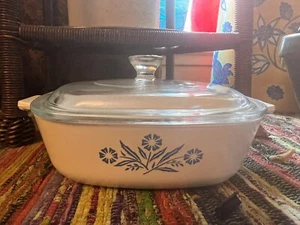 Corning Ware P 1 B Azul Aciano con Tapa 9" Cazuela Plato Sartén Tazón 1 Cuarto - Imagen 1 de 4