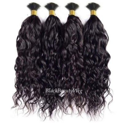 Cabello humano brasileño a granel para trenzar extensión de cabello húmedo y ondulado a granel 1 pieza/pedido Foto 1 de 4