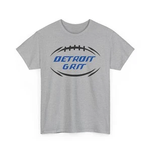 Detroit Lions Grit Unisex Heavy Cotton Tee - Perfect for Sports Fans - Picture 1 of 11