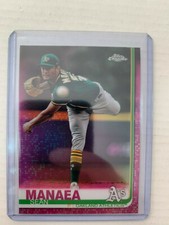 Sean Manaea 2019 Chrome Pink Refractor Card #170