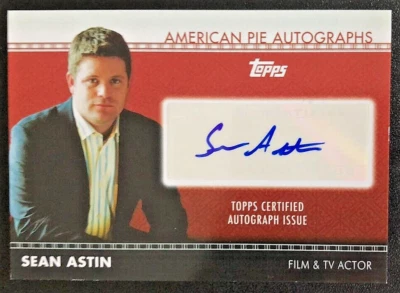 SEAN ASTIN TOPPS  AMERICAN PIE AUTOGRAPH CARD +WORN MEMORABILIA CARD  LOTR - Image 1 of 4
