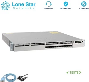 Cisco WS-C3850-12XS-E 12-Port SFP+ Ethernet Catalyst Switch 350WAC PSU IP Base - Picture 1 of 2