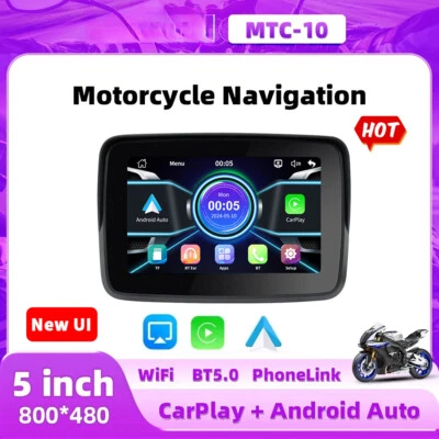 Navigation Waterproof Display Screen Portable Motorcycle Wireless Auto Monitor - Image 1 of 4