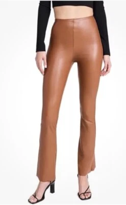 Commando Faux Leather Flared Legging Cocoa Brown Perfect Control Sz XS - Image 1 of 4