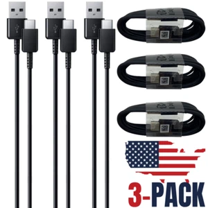 3 Pack USB Type C Fast Charger Cable 4ft For Samsung Galaxy Note 20 S20 Ultra 5G - Picture 1 of 10