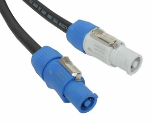 Elite Core 12 Gauge 100ft PowerCon Quality Cable Connectors - A Blue to B Gray - Picture 1 of 1