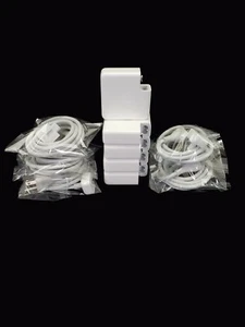 Lot of 5 Apple A1184 60 Watt Magsafe Adapter 5ft Ext Cord Standard AC Adapter - Picture 1 of 12