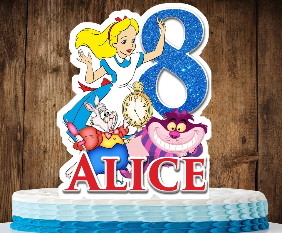 Alice in Wonderland  Cake Topper - Image 1 of 1