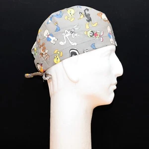 Looney Tunes Characters on Gray theme Scrub Hat - Picture 1 of 1