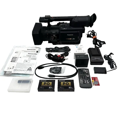 Panasonic AG-HVX200AP HD P2 Pro Camcorder Charger 2 Battery Remote NO Card WORKS - Image 1 of 4