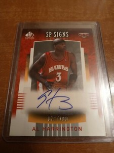 AL HARRINGTON 2004-05 SP SIGNATURE SP SIGNS AUTOGRAPH AUTO #D 72/100