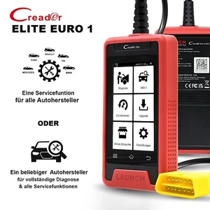 LAUNCH CRE Euro 1 Elite OBD2 Diagnosegerät für alle Steuergeräte 31 Service - Bild 1 von 8