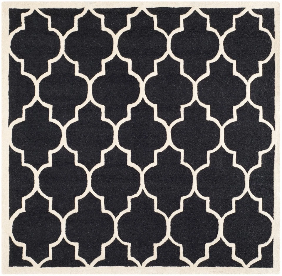 Safavieh Cambridge Collection CAM134E Handmade Moroccan Trellis Premium Wool ...