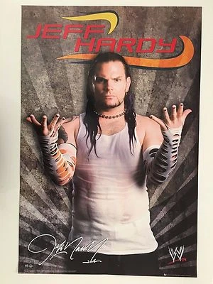 PÓSTER DE LUCHA LIBRE MUNDIAL, JEFF HARDY, 2008 CON LICENCIA OFICIAL Foto 1 de 4