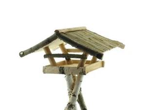 Casa para pájaros Odeweg comedero villa para pájaros de madera auténtica con techo de estera de caña - Imagen 1 de 1