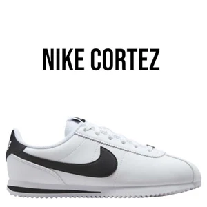 Nike Cortez black/white Sneaker Shoe Size 6Y / Fits Women 7.5 DM0950 - Picture 1 of 8