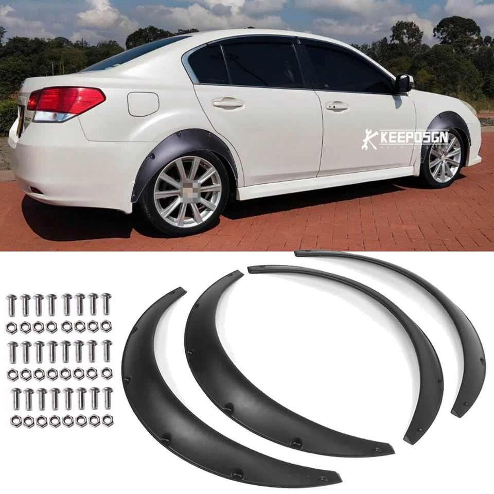 4x Fender Flares 3.5" 800mm Kit de carrocería extra ancha Arcos de rueda para Subaru Legacy Foto 1 de 4