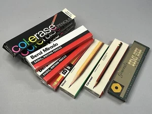 Vintage mixed lot Drafting Drawing Pencils Berol Mirado 174-2 Velvet Col-erase - Picture 1 of 9