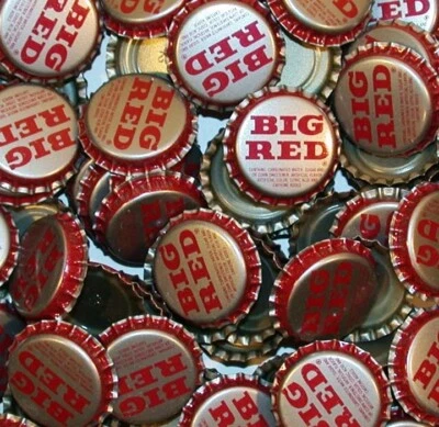 Lote de 12 tapas de botellas de soda pop GRANDES ROJAS forradas de plástico sin usar nuevo stock antiguo Foto 1 de 2