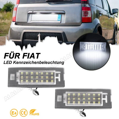 2x LED Kennzeichenbeleuchtung für Fiat Panda Mk3 169 2003-2012 Mk4 319 2011-2023 - Bild 1 von 4
