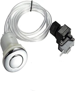Garbage Disposal Air Switch Spa Bathtub Air Switch Button Kit Chrome Hot Tub ... - Picture 1 of 1