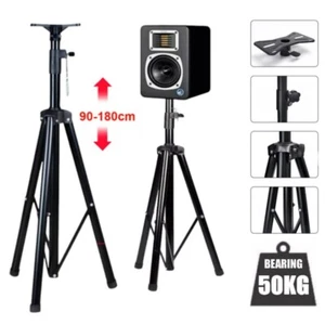 PA Speaker Stand Tripod Heavy Duty 90cm-180cm Height Adjustable 35mm 50KG Loads - Picture 1 of 21